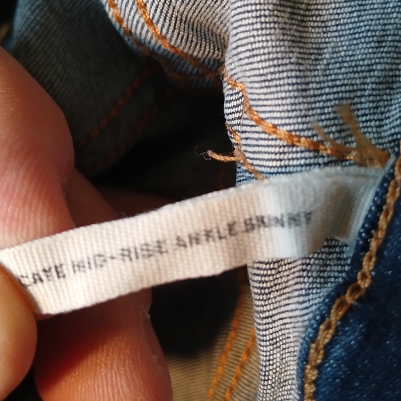 Rag & Bone Cate Mid-Rise Ankle Skinny Jeans Women's Size 29 (27" Inseam) - Picture 4 of 5